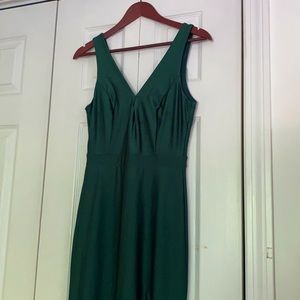 Green Satin Prom/Military Ball Dress